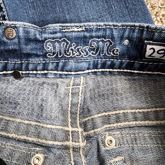 Miss Me JP5002CP-18 Capri Jeans Size 29 MK 05 Bling Pockets Mid Rise Stretch - Picture 6 of 10